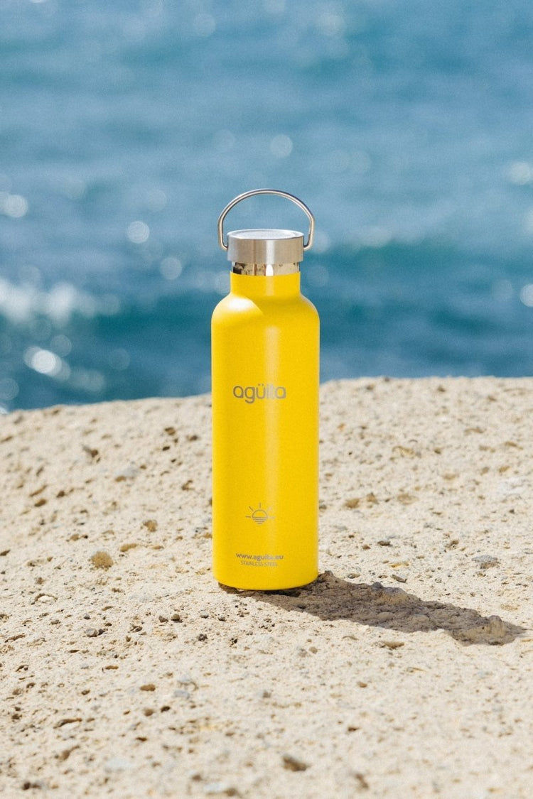 Botellas de acero inoxidable Agüita ᛫  Colección AMARILLA